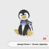 Sewing pattern penguin