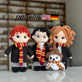 Wizard Crochet Pattern: Amigurumi Plush Toys - DIY Gift (PDF Pattern