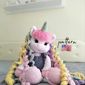 Crochet Unicorn Pattern: Amigurumi Plush Toy (PDF File)