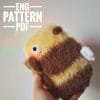 cute fuzzy crochet bumblebee amigurumi insect