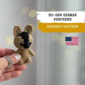NO-SEW German Shepherd CROCHET PATTERN