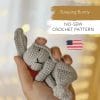 no-sew Sleeping bunny crochet pattern