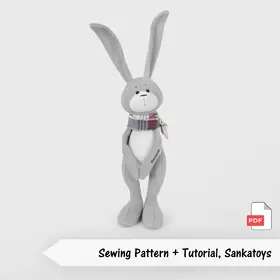 Sewing pattern bunny
