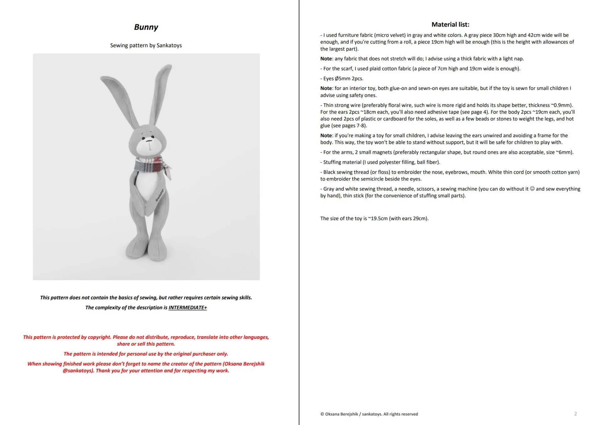 Bunny sewing pattern and tutorial, hare English PDF 6 7.jpg
