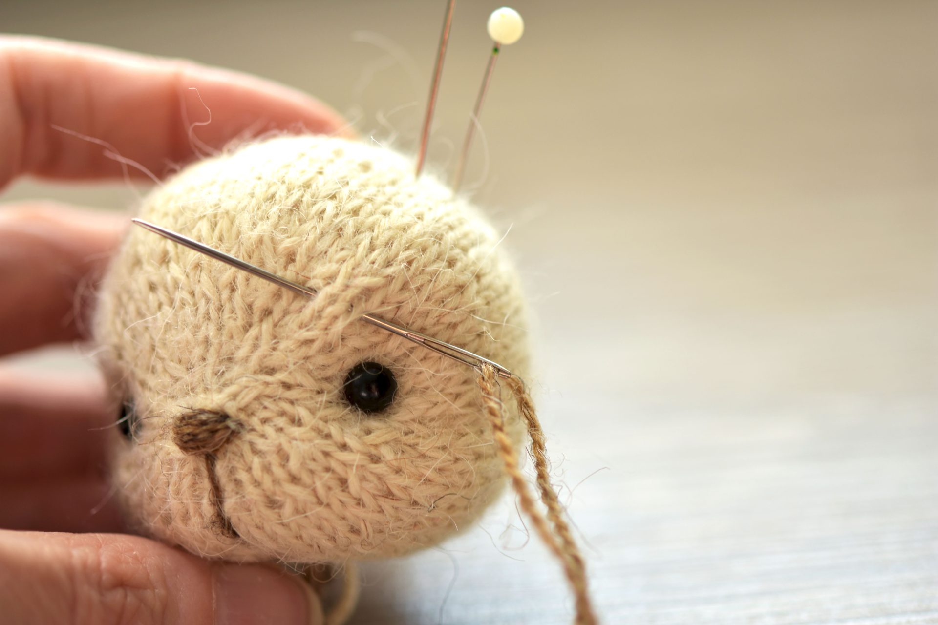 MINIATURE TEDDY BEAR WITH REMOVABLE OUTFIT – KNITTING PATTERN 5 knit bear pattern 6 10