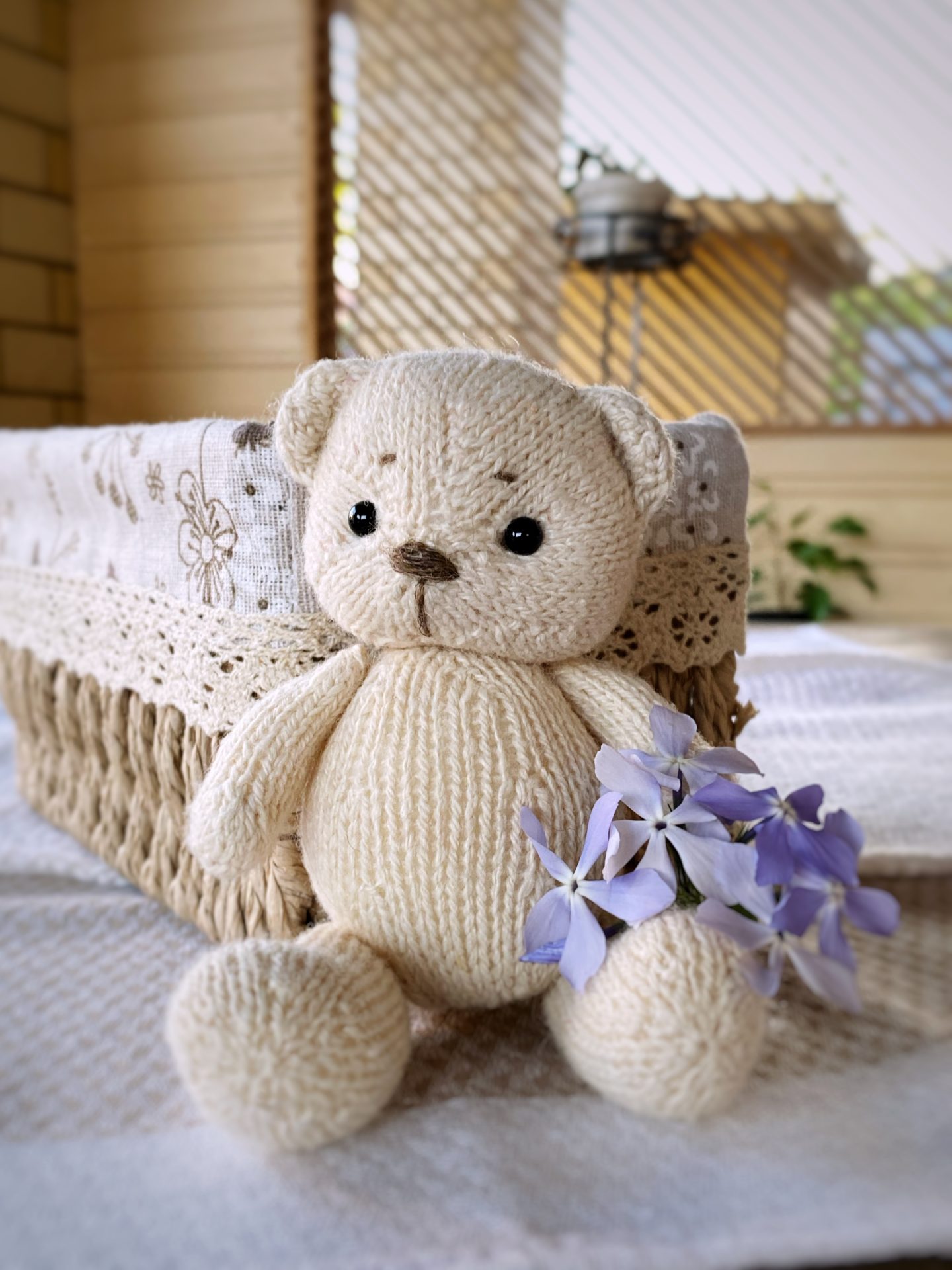 MINIATURE TEDDY BEAR WITH REMOVABLE OUTFIT – KNITTING PATTERN 8 knit bear pattern 9 10