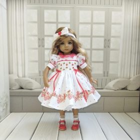 Little Darling Dianna Effner doll dress Five O'Clock Tea.