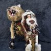 BJD doll measuring 30 cm, complete with a formidable werewolf protector