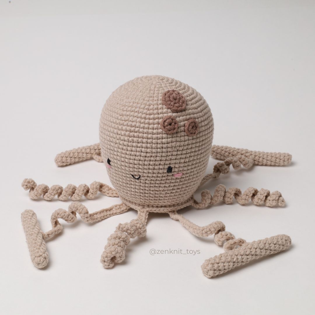 Crochet pattern Threading Toy Octopus 2 octopus threading toy crochet pattern