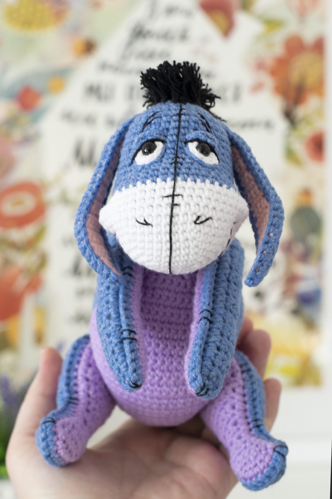 Stuffed donkey Eeyore – Handmade Winnie the Pooh Donkey Friend 1 dsc 1281