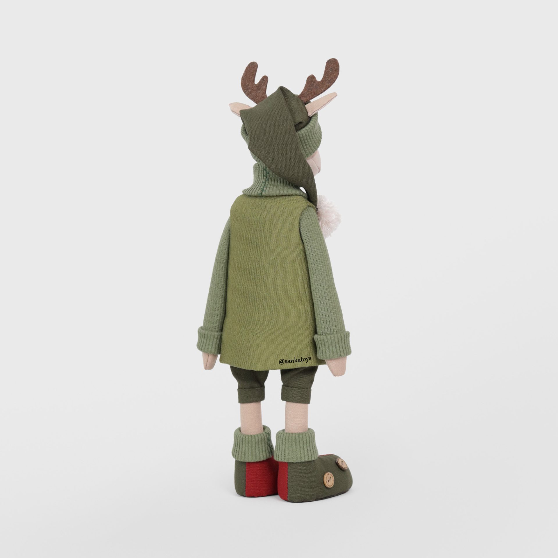 Christmas reindeer Rudolph sewing pattern and tutorial, Eng PDF 2 Sewing pattern reindeer Rudolph