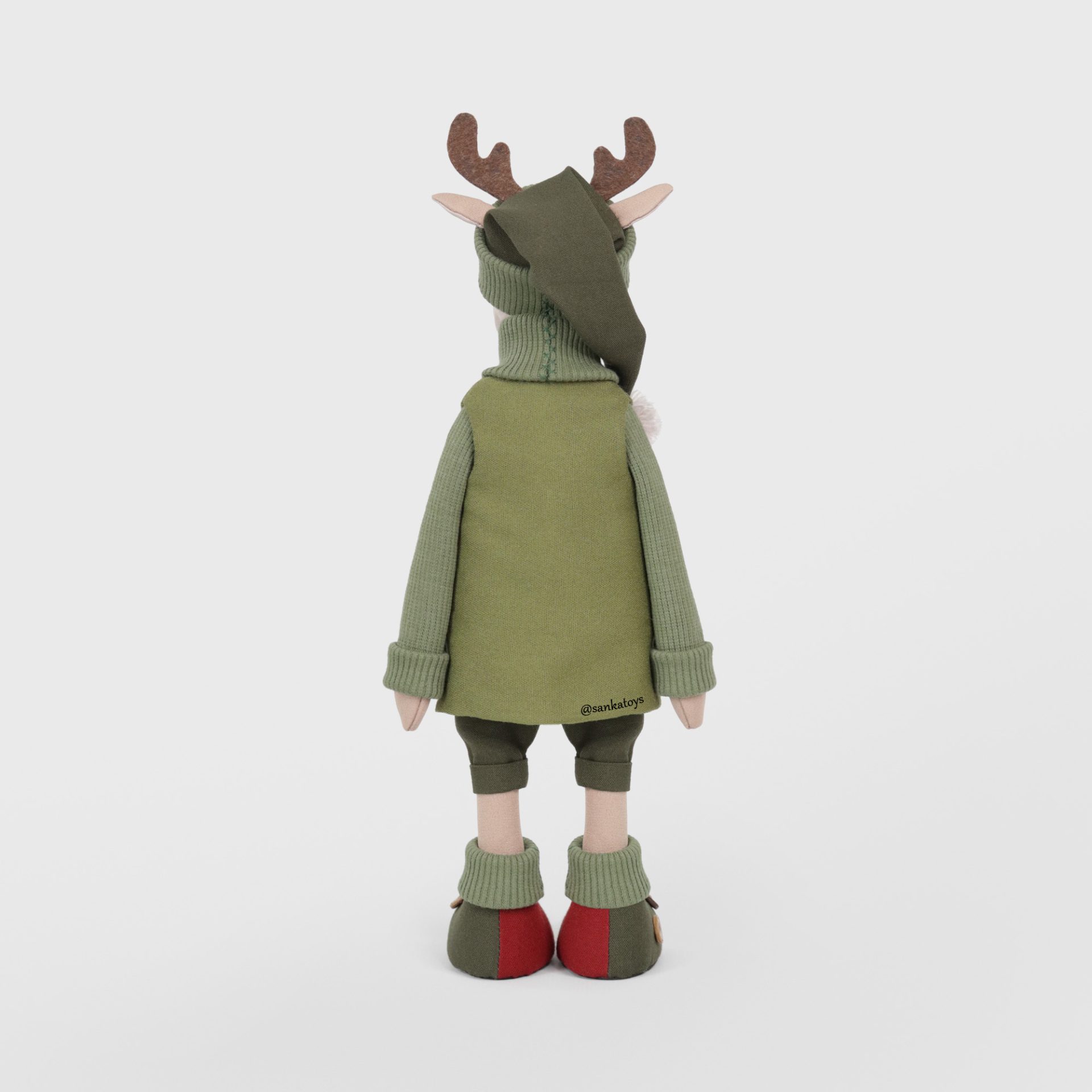 Christmas reindeer Rudolph sewing pattern and tutorial, Eng PDF 3 Sewing pattern reindeer Rudolph
