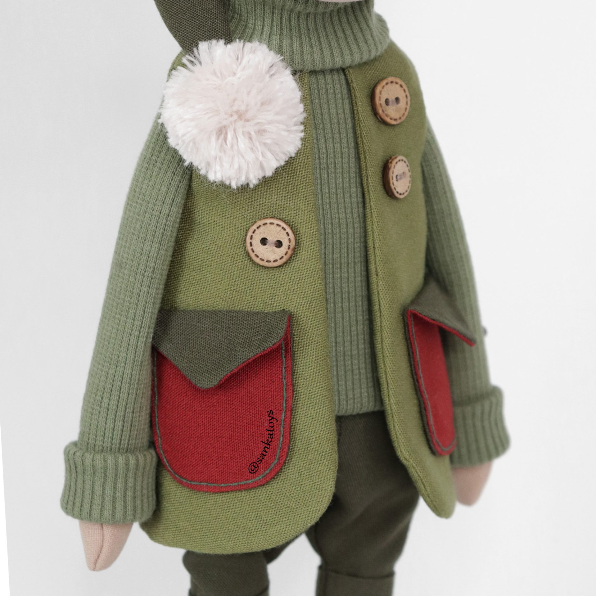 Christmas reindeer Rudolph sewing pattern and tutorial, Eng PDF 6 Sewing pattern reindeer Rudolph
