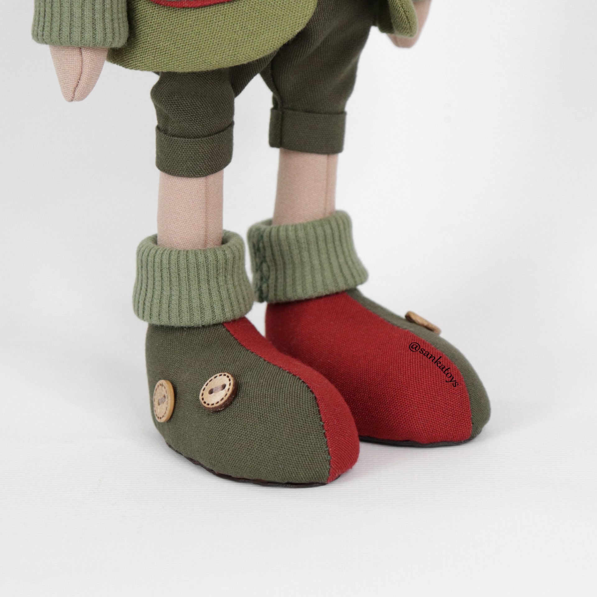 Christmas reindeer Rudolph sewing pattern and tutorial, Eng PDF 7 Sewing pattern reindeer Rudolph