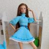 Hand Knitted Blue Dress for Integrity Toys Doll