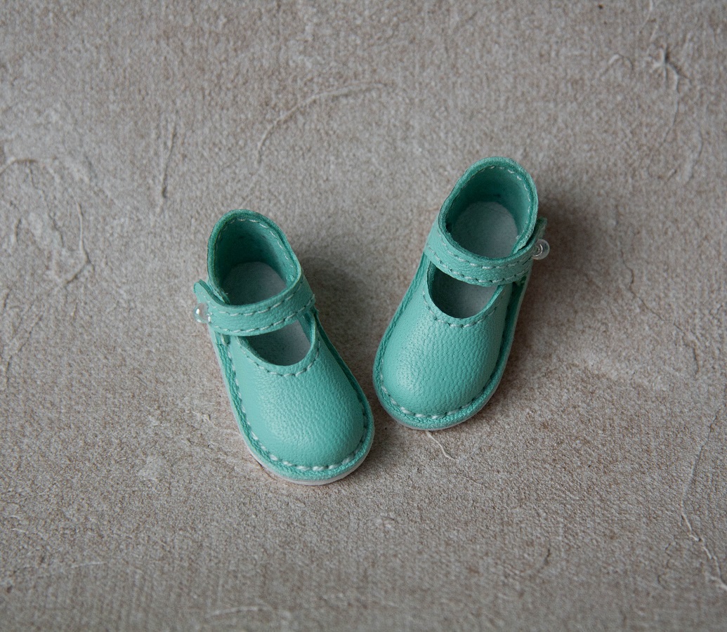 Blue shoes for Li'l Dreamer 11 inches. 4 img 1584