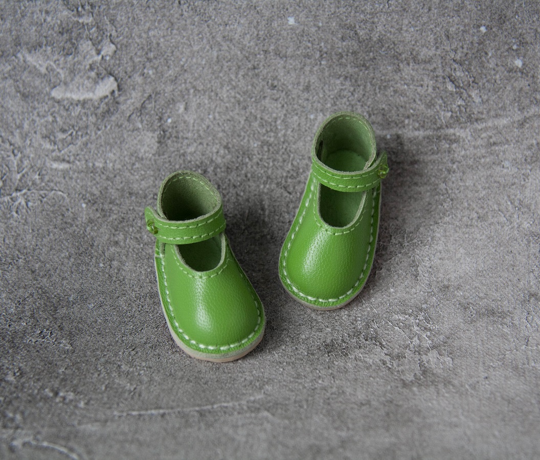 Green shoes for Little Darling doll 13 inches. 3 img 1613