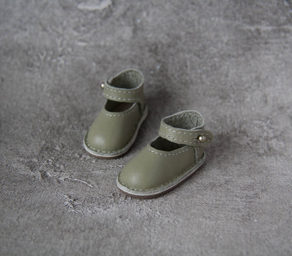 Green shoes for Little Darling doll. 1 img 1617