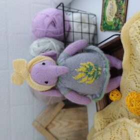Elephant knitting pattern, knitted toy pattern, knit animal doll