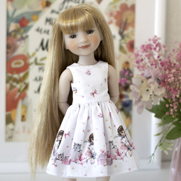 14" Ruby Red doll in a beautiful dress