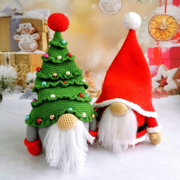 Christmas tree gnome,crochet gnome,Christmas decor
