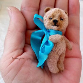 miniature stuffed bear 6cm (2.3 inch )