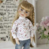 Ruby Red doll 14 inch in sweatshirt for valentine day