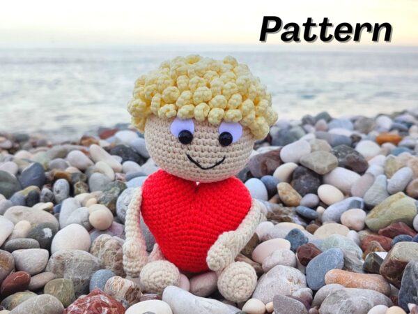 Boy heart crochet pattern