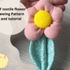 Textile flower for a doll