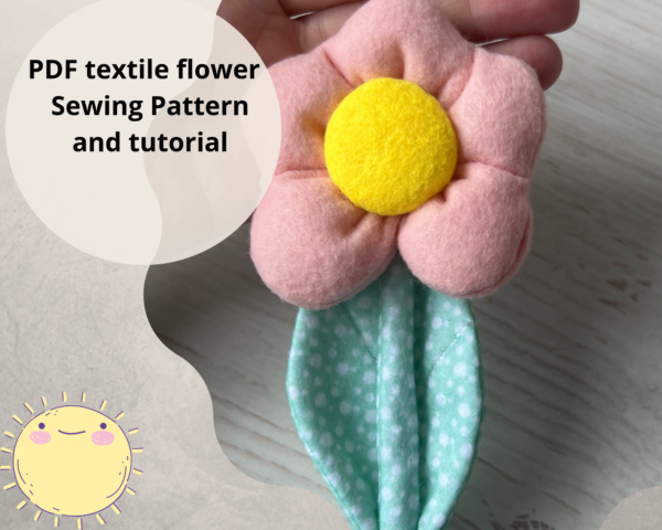 Textile flower for a doll