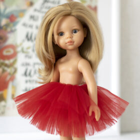 13-inch doll Paola Reina in a lush red tutu skirt