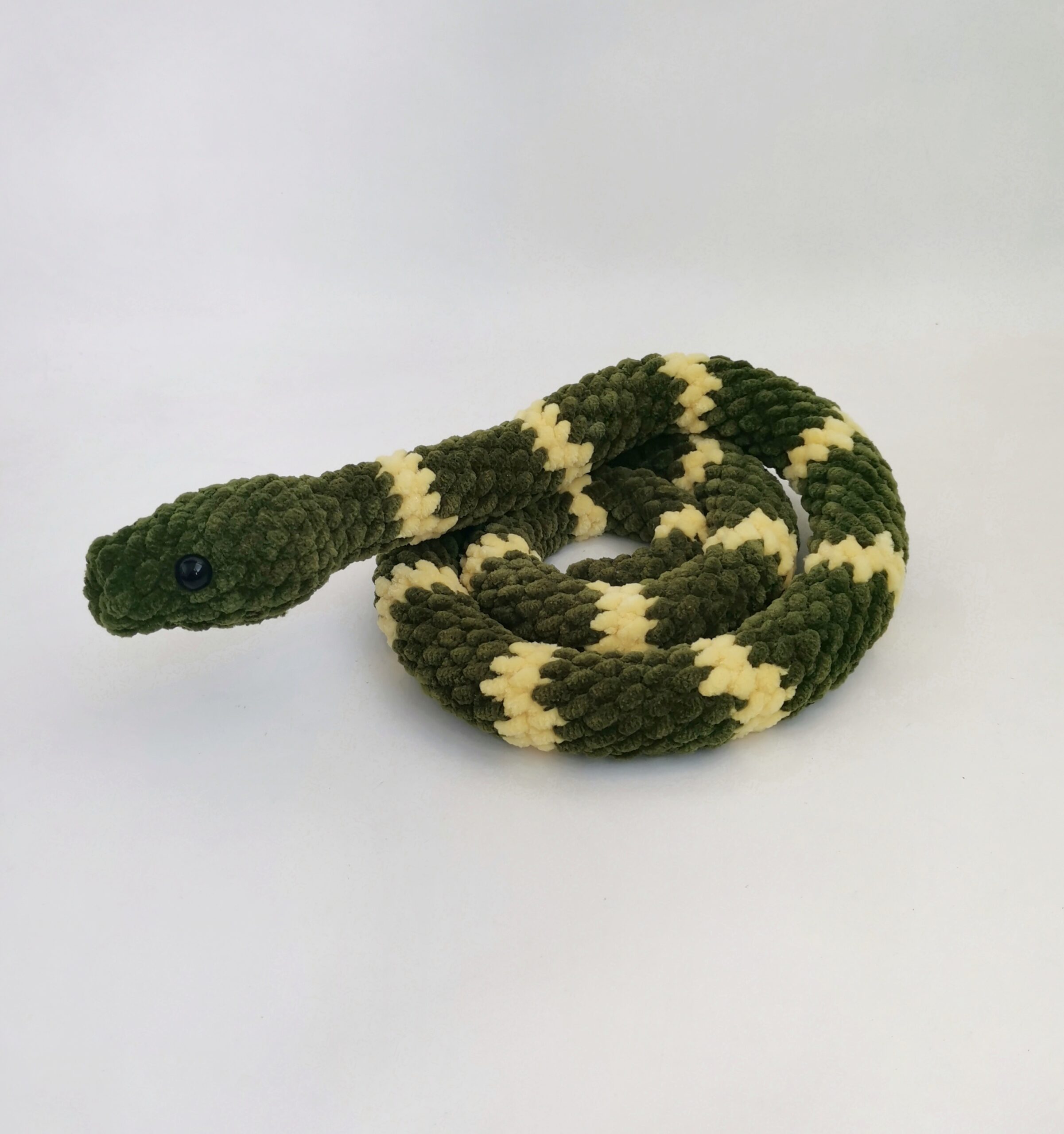 Li'l Ogie From the Okanagan Baby Serpent Snake Green Plush- Mr. Ogie Brand  7x7