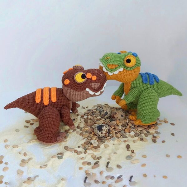 Crochet dinosaur pattern realistic stuffed animals