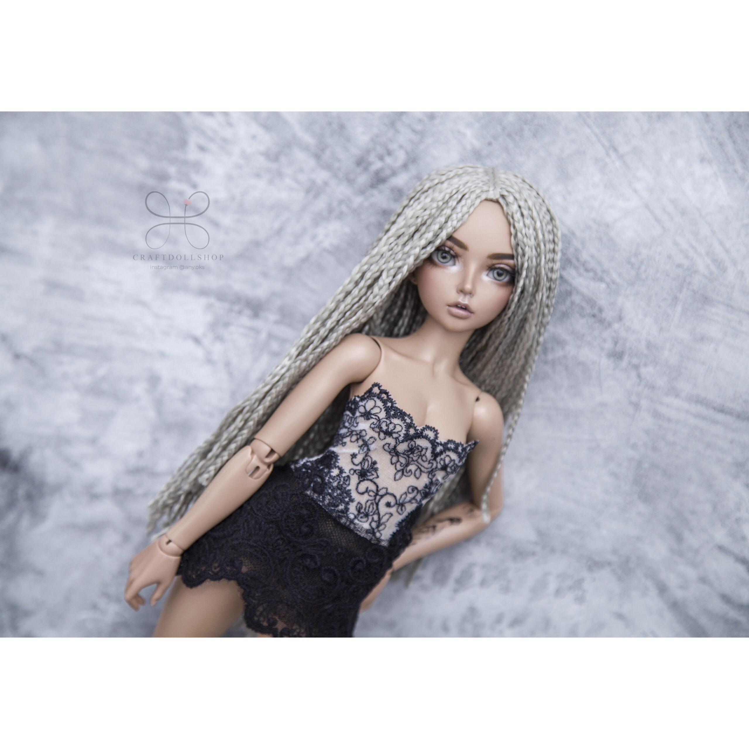 BJD Zi-Zi wig long blonde for head 6-7 (minifee, JiD) 2 9 scaled
