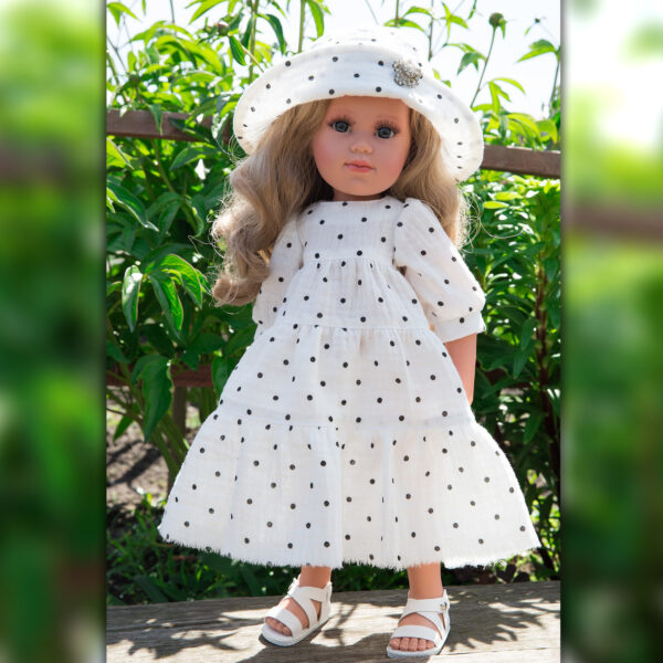 Llorens 42cm dress Polka Dot Hat pattern