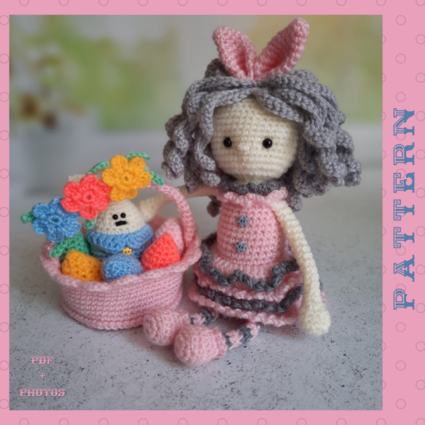Easter Bunny Doll Crochet pattern in English