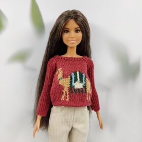 Barbie camel sweater