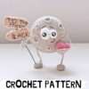Crochet moon in love