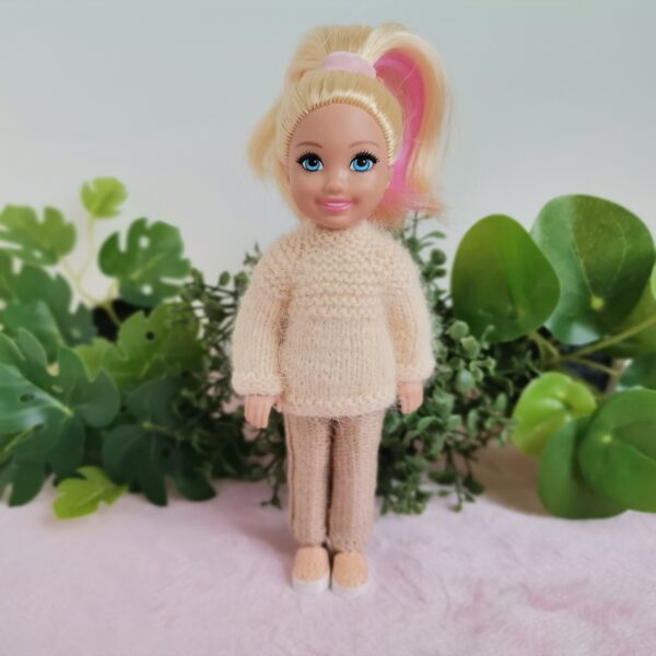 Chelsea Barbie Doll sweater, pants, and shoes