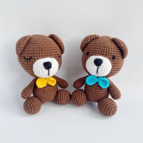 Tutoriel couple d'ourson au crochet (Amigurumi)