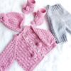 Wonderful knitted outfit for reborn doll – Fits 20–23 Inches (50–60 cm)