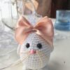 Egg bunny with bow
