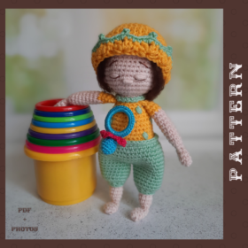 Mini baby boy crochet pattern in English