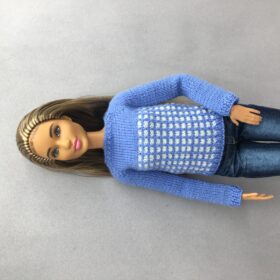 knitted sweater for doll
