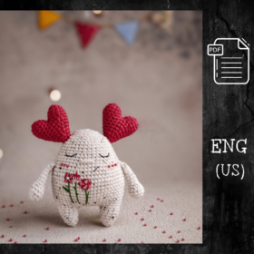 Crochet Valentine pattern PDF in English