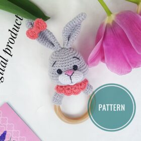 rattle bunny amigurumi crochet pattern
