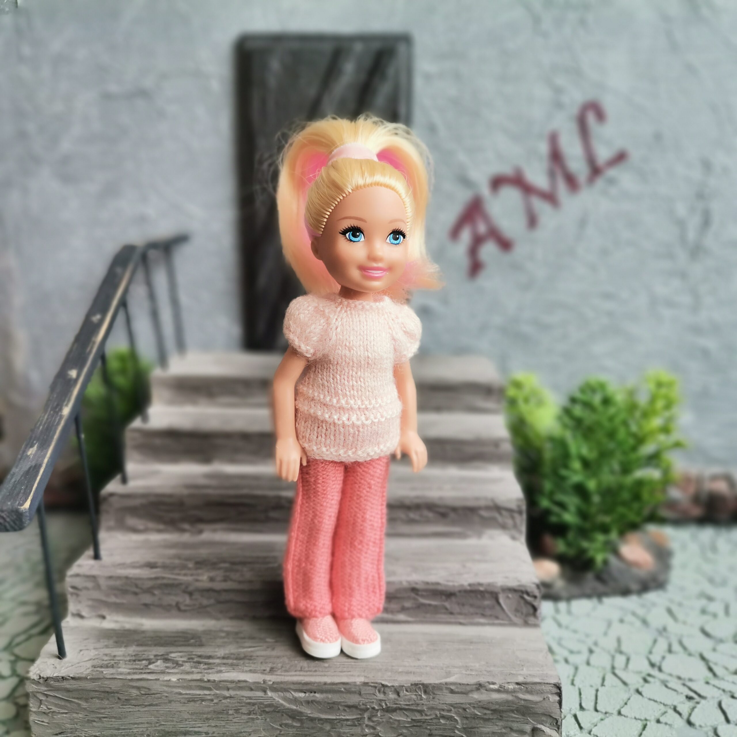 Chelsea Barbie Doll sweater, pants, and shoes