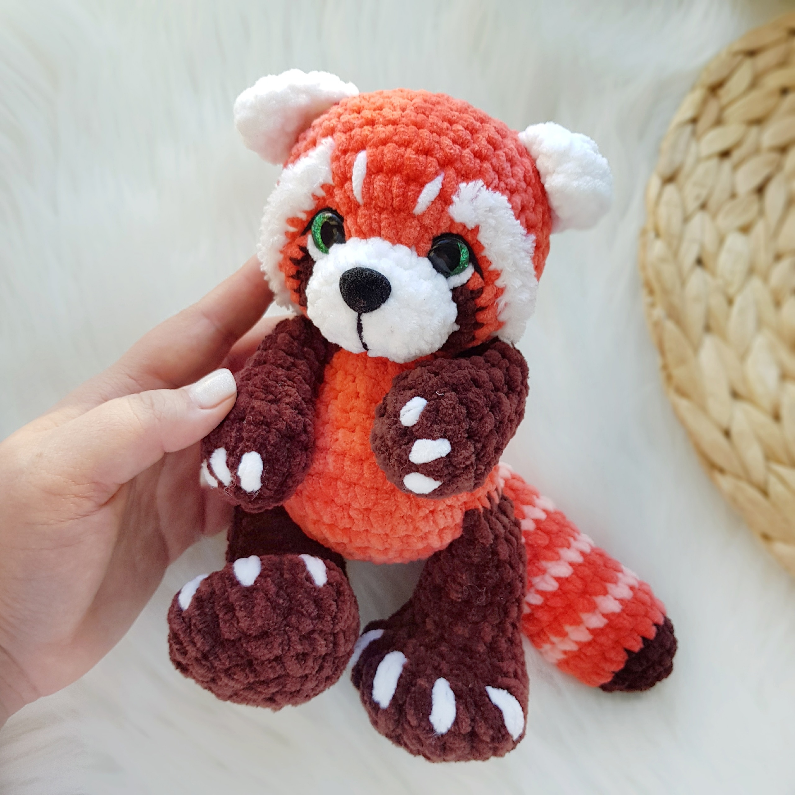Red Panda Crochet Kit & Pattern, Beginner Crochet Kit