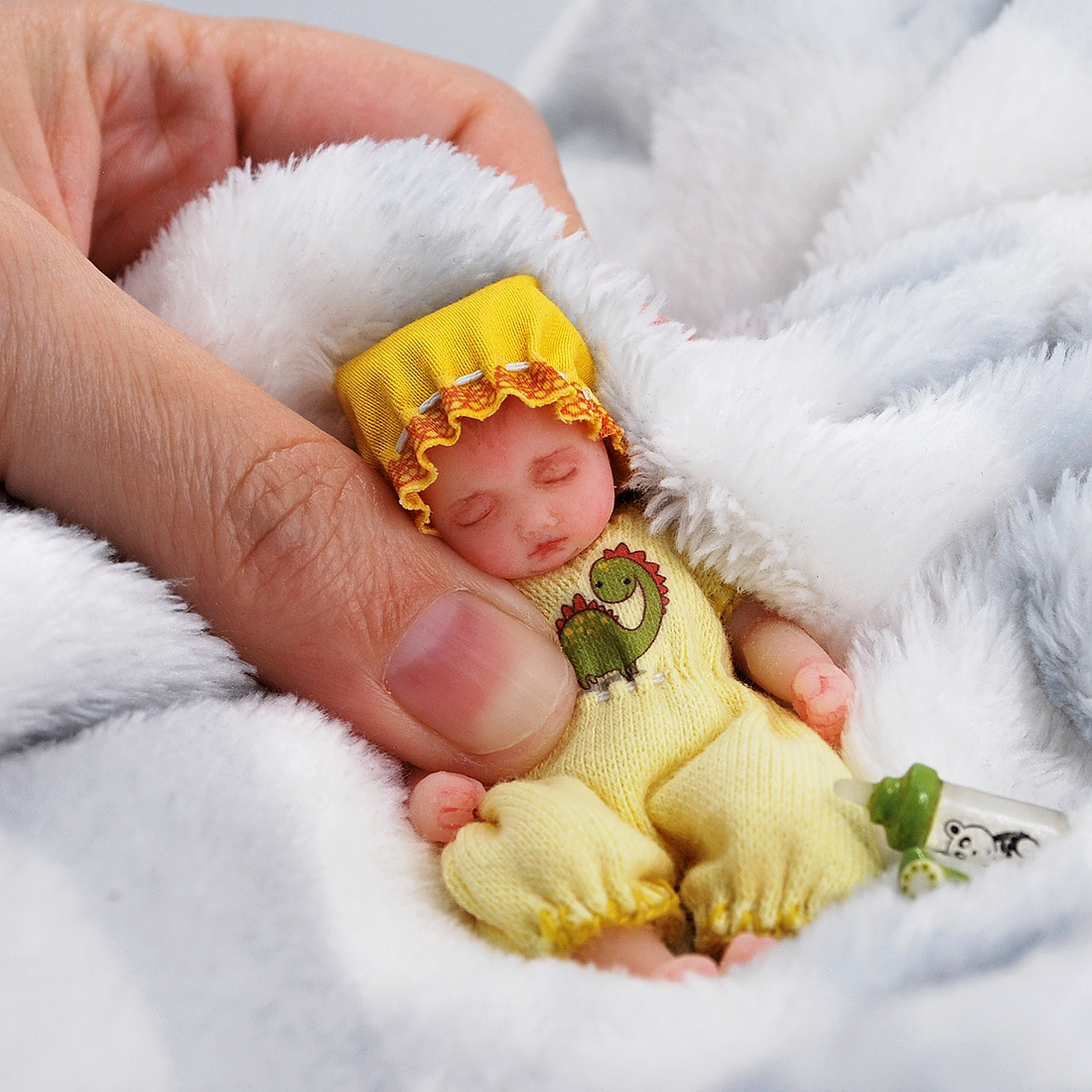 Mini silicone store reborn baby dolls