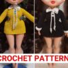 Crochet pattern schoolgirl dress, Wednesday dress.